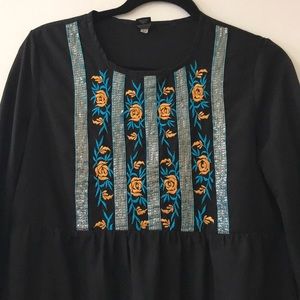 Black long sleeve tunic